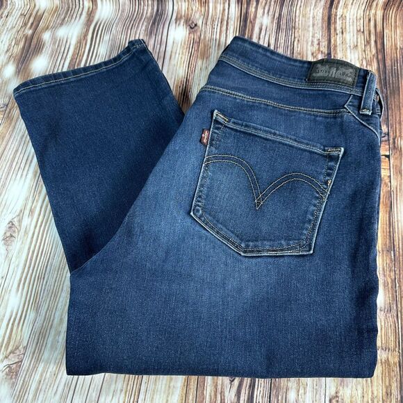 Levi's Denim - Levi's MID RISE SKINNY Womens Size 12 Blue Jeans Denim Capri Crop Pants 30X24